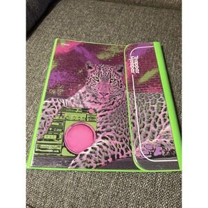 Trapper Keeper Remix Binder Retro Folder Pink Lime Green Leopard 2021 Mead VGUC